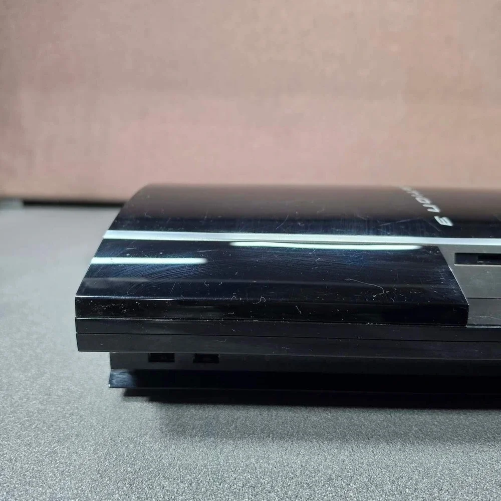 Sony PlayStation 3 Console PS3 Fat CECHK01 Black 80GB Model Tested WORKS!